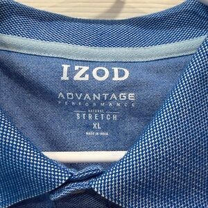 IZOD Men's Blue Advantage Polo